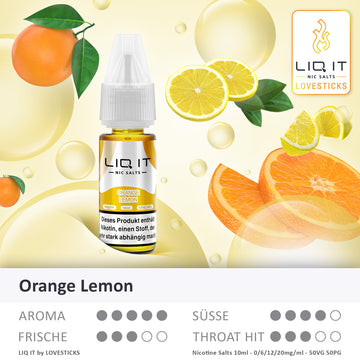 Lovesticks LIQ IT Orange Lemon Liquid 0-20mg