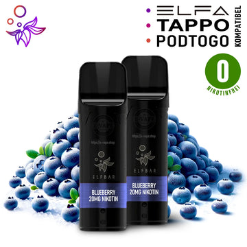 Elfbar Pods ELFA Blueberry nikotinfrei ⓿