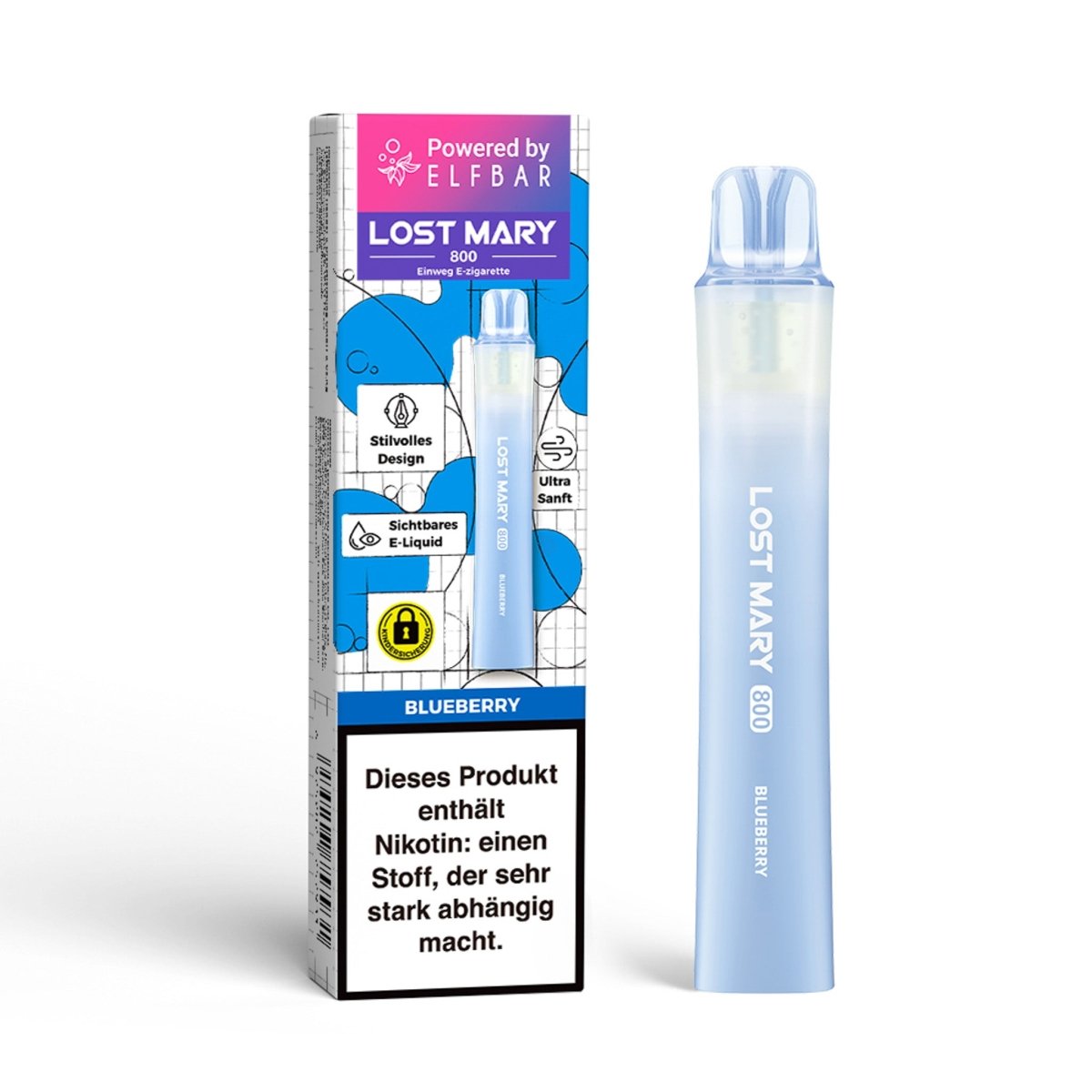 Lost Mary Vape Ohne Nikotin Lost Mary LM800 Einweg-Vape 20 mg/ml powered by  Elfbar