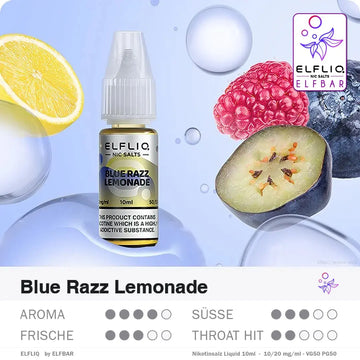Elfbar Liquid ELFLIQ Blue Razz Lemonade 10/20mg