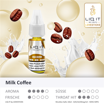 Lovesticks LIQ IT Milk Coffee Liquid 0-20mg