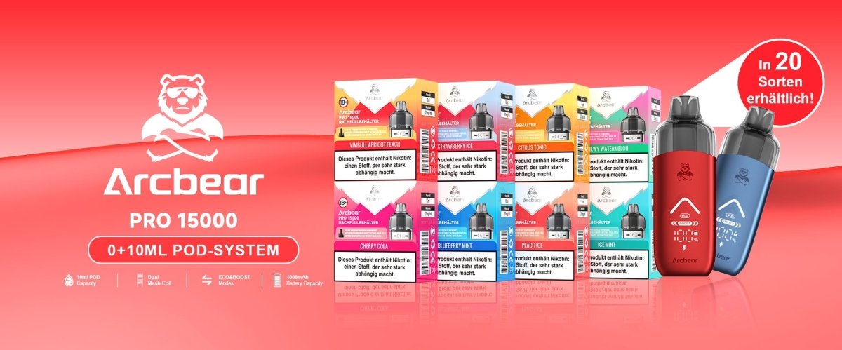 Arcbear Pro 15000 – 10-ml-Pod-System