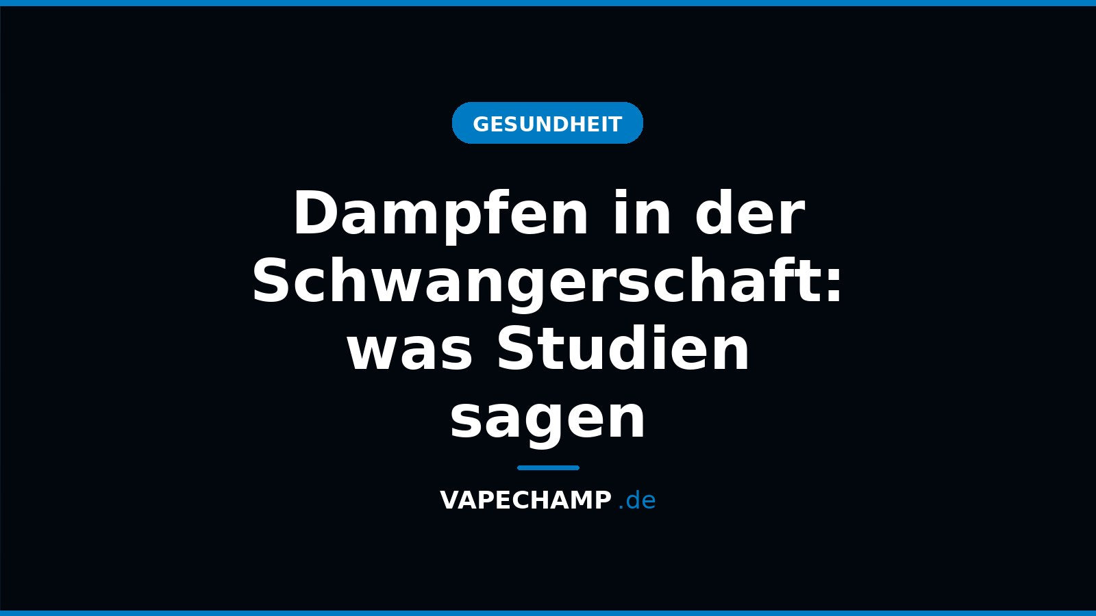Dampfen in der Schwangerschaft: was Studien sagen – Ratgeber bei Vapechamp.de