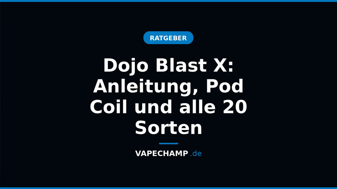 Dojo Blast X Basisgerät mit Leerpod und Refill Container