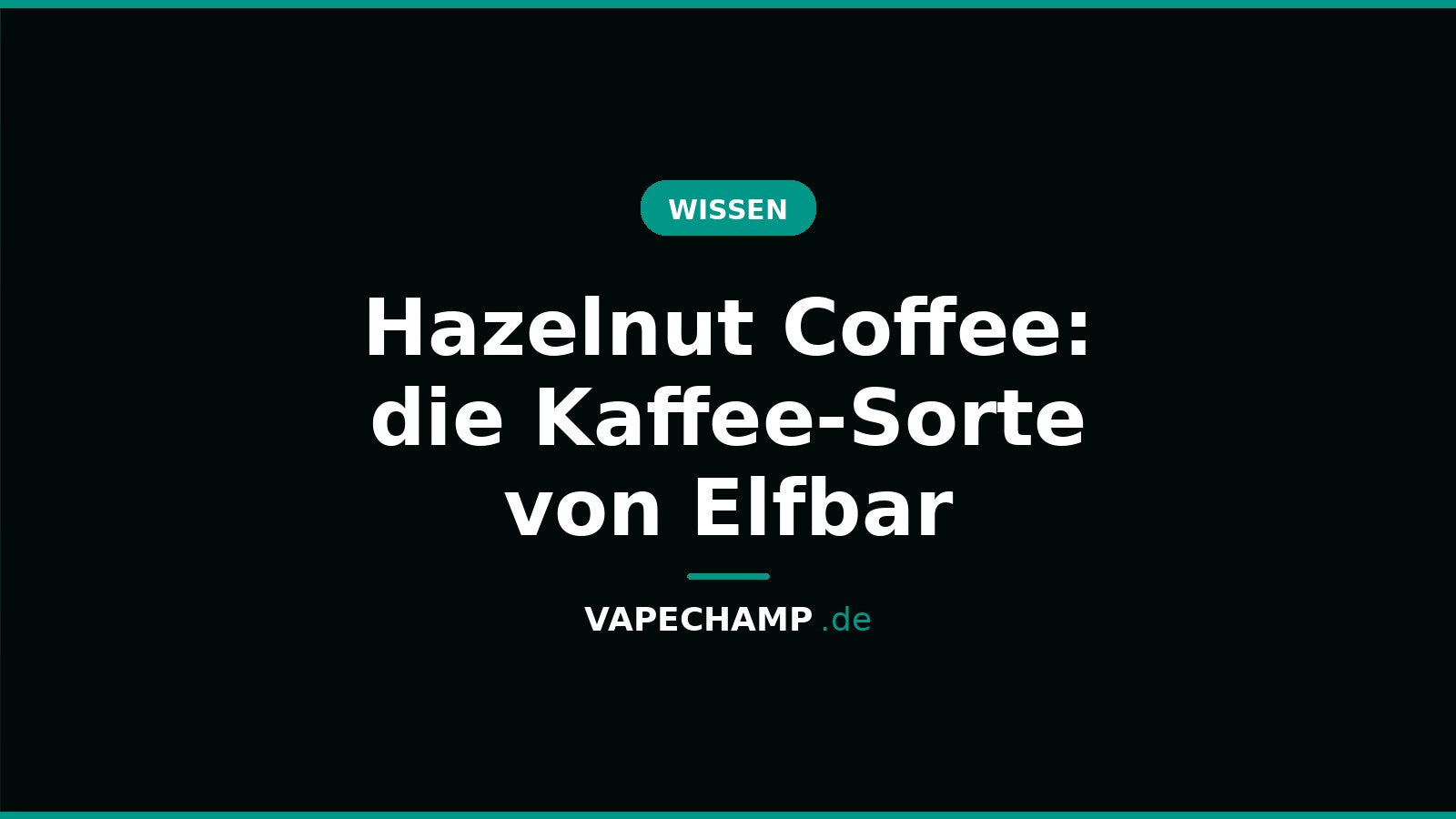 Hazelnut Coffee: die Kaffee-Sorte von Elfbar – Ratgeber bei Vapechamp.de