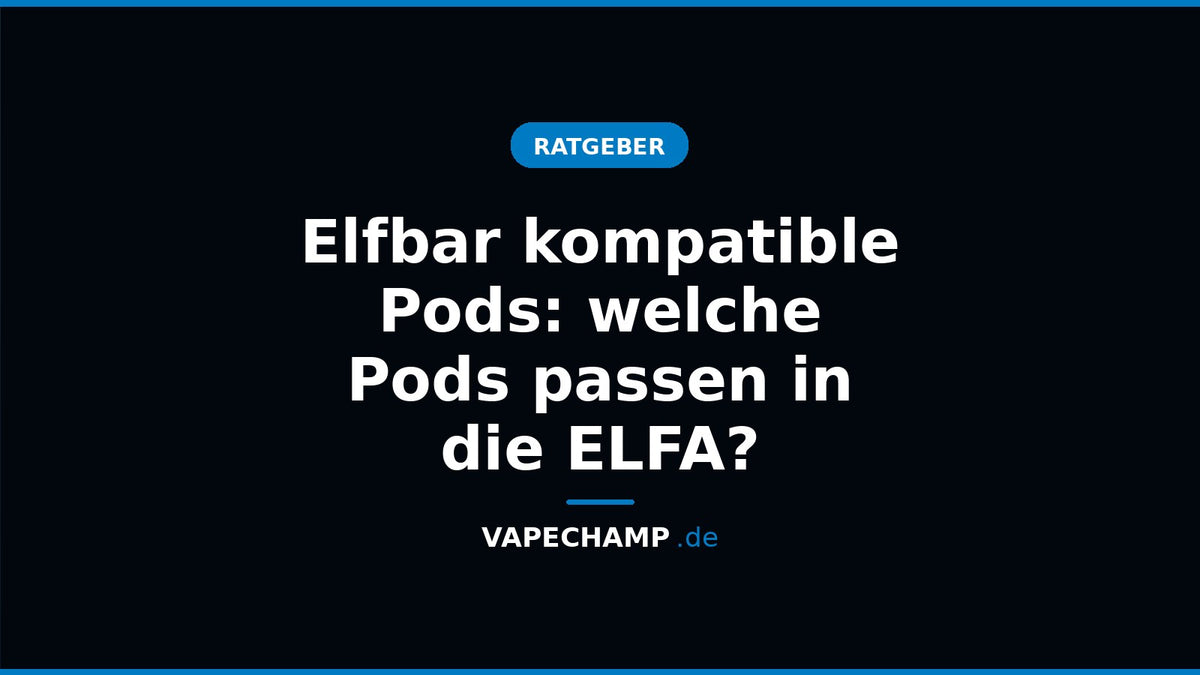 Verschiedene ELFA-kompatible Pods neben einem ELFA-Akkuträger
