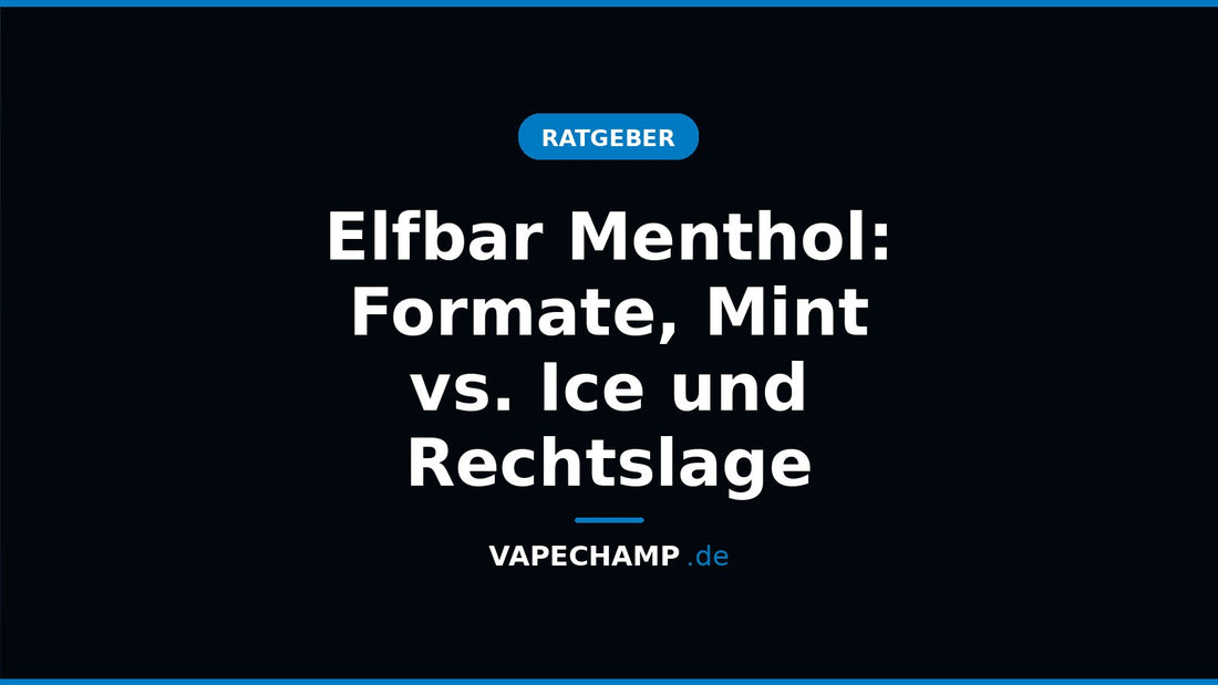 Elfbar ELFA Pod der Sorte Menthol neben einer ELFLIQ-Flasche