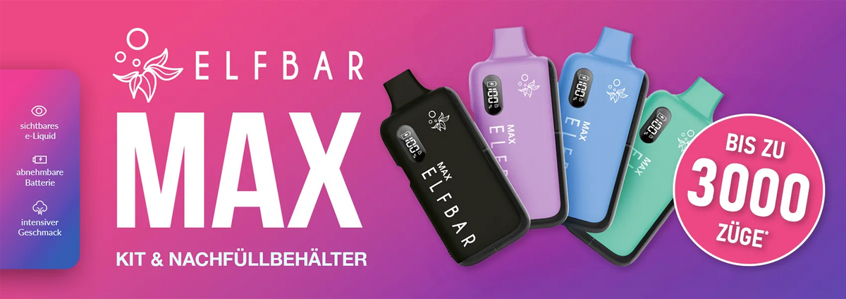 Elfbar MAX Pods & Liquid online kaufen