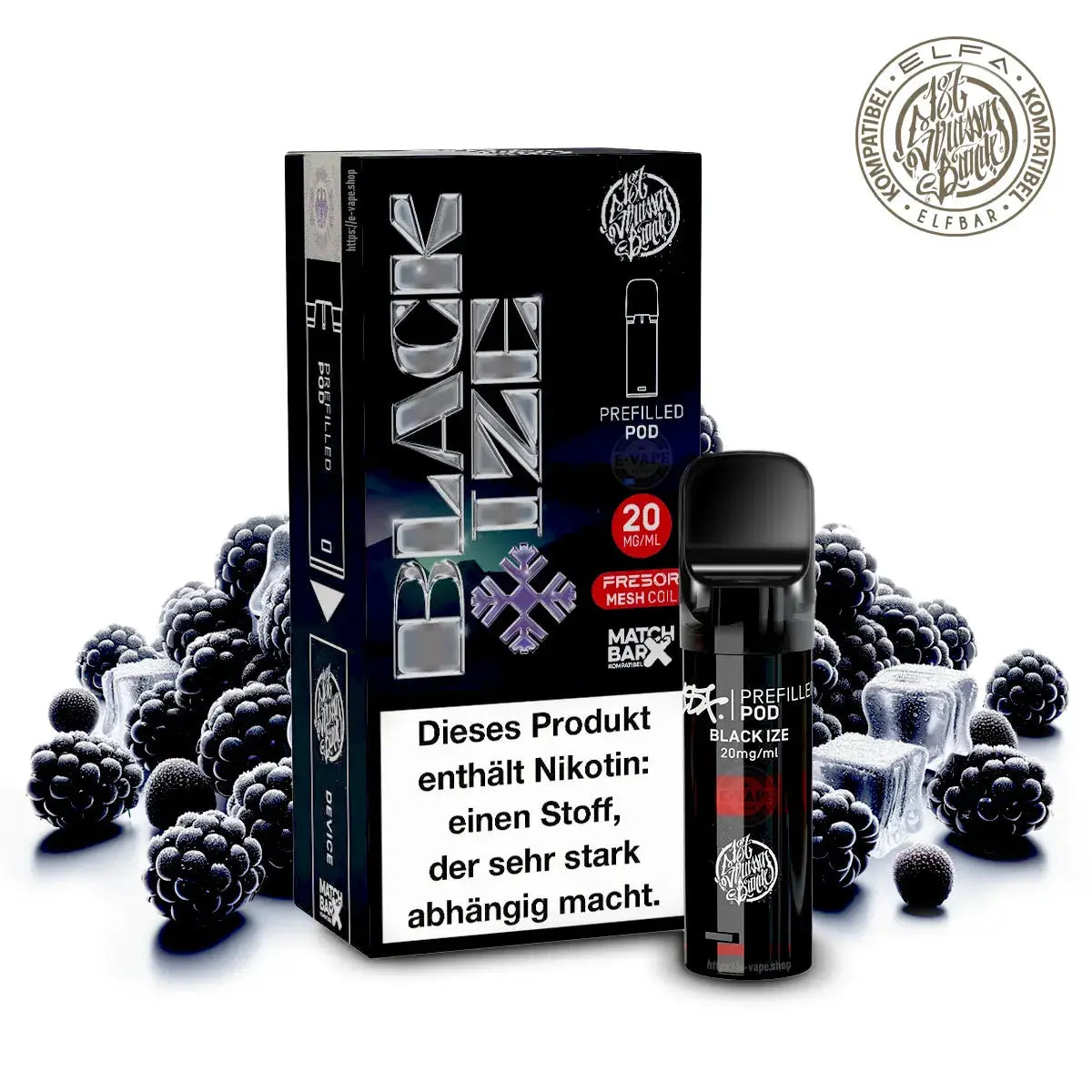 187 Strassenbande Vape Pod Black Ize 20mg/ml 187 Straßenbande