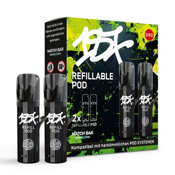 187 Strassenbande Leerpods 0,9 Ohm, 2er Pack, wiederbefüllbar, ELFA kompatibel