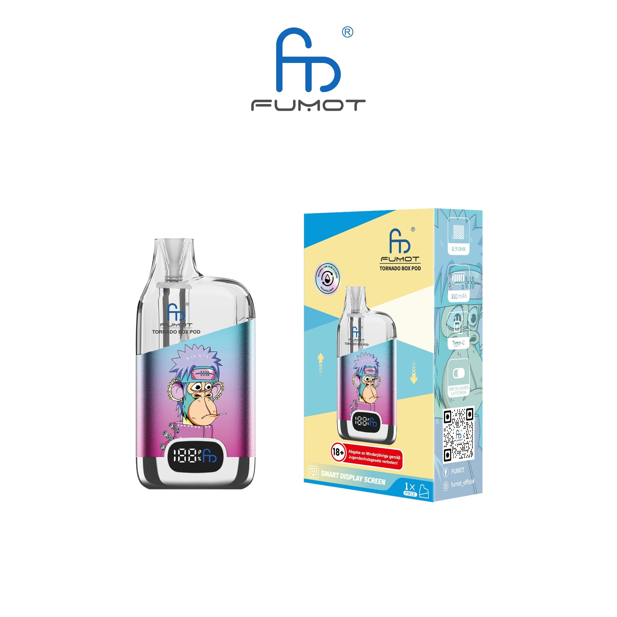 RandM Tornado Box Pod 12000 Vapechamp.de