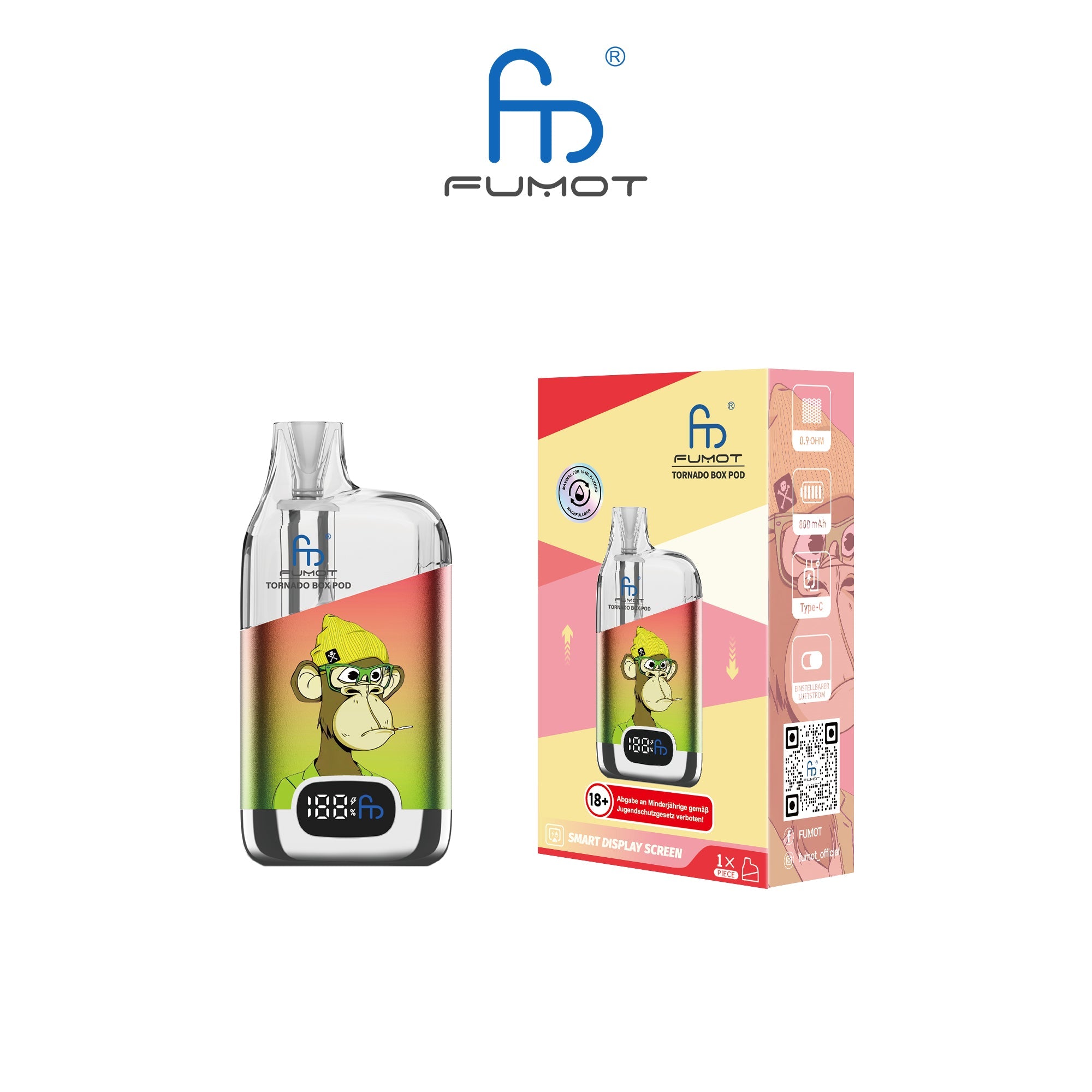 RandM Tornado Box Pod 12000 Vapechamp.de