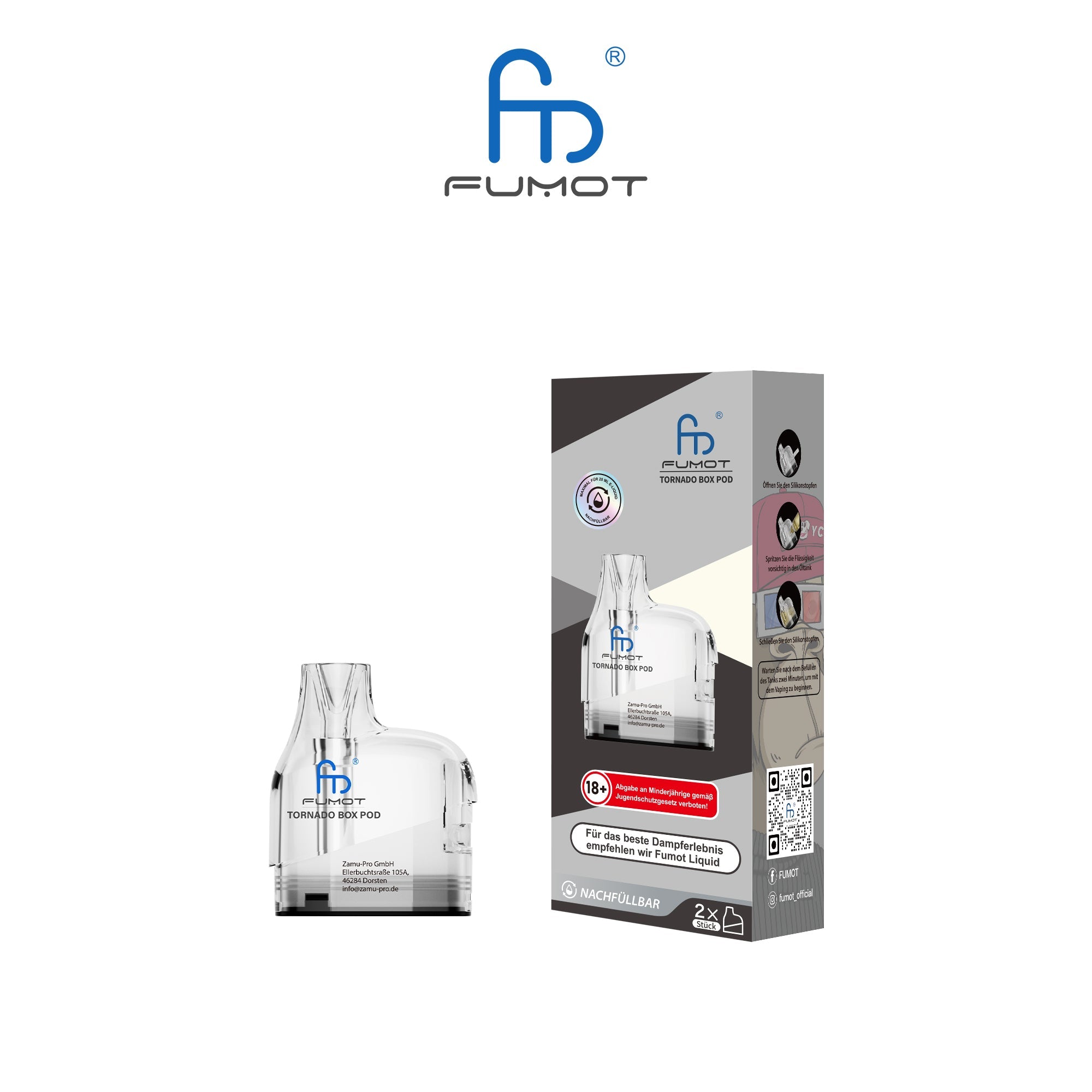 RandM Tornado Box 12000 - Refillable Pod Vapechamp.de