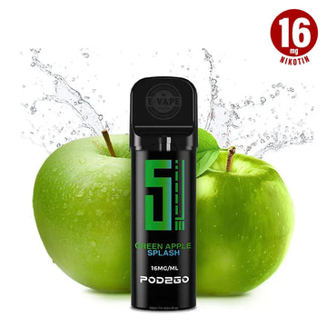 Pod2Go 5EL Green Apple Splash Pod 2 ml 16mg Nikotin