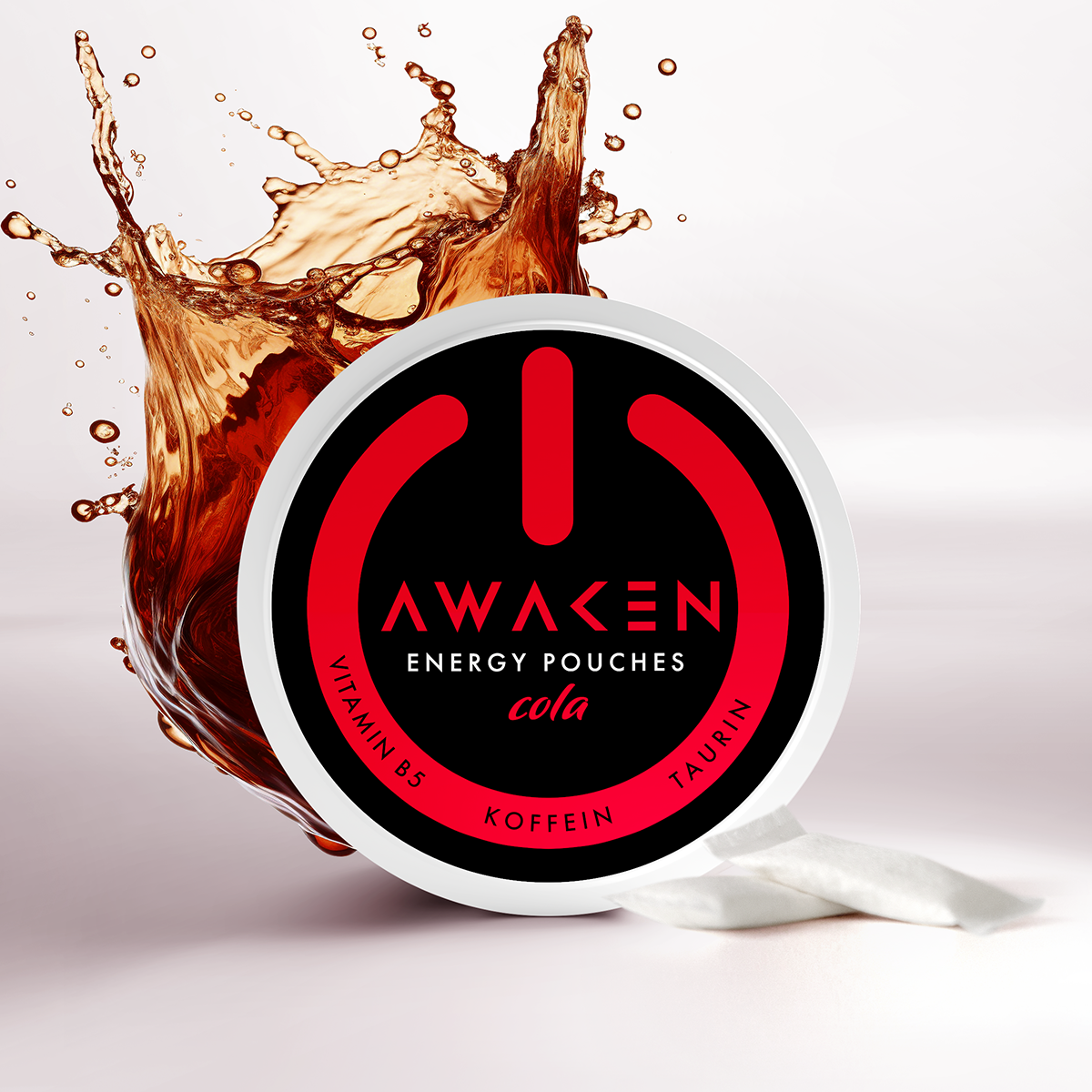 AWAKEN Energy Pouches mit Koffein, Taurin, Vitamin B5 ohne Zucker & Nikotin AWAKEN