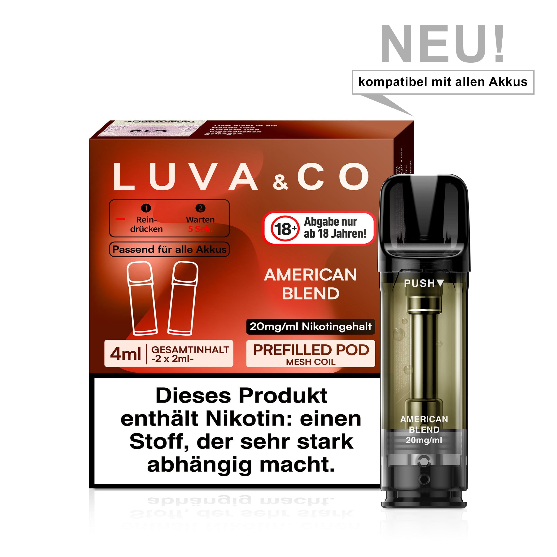 Luva & Co Pods 20mg Alle Sorten kaufen Vapechamp.de