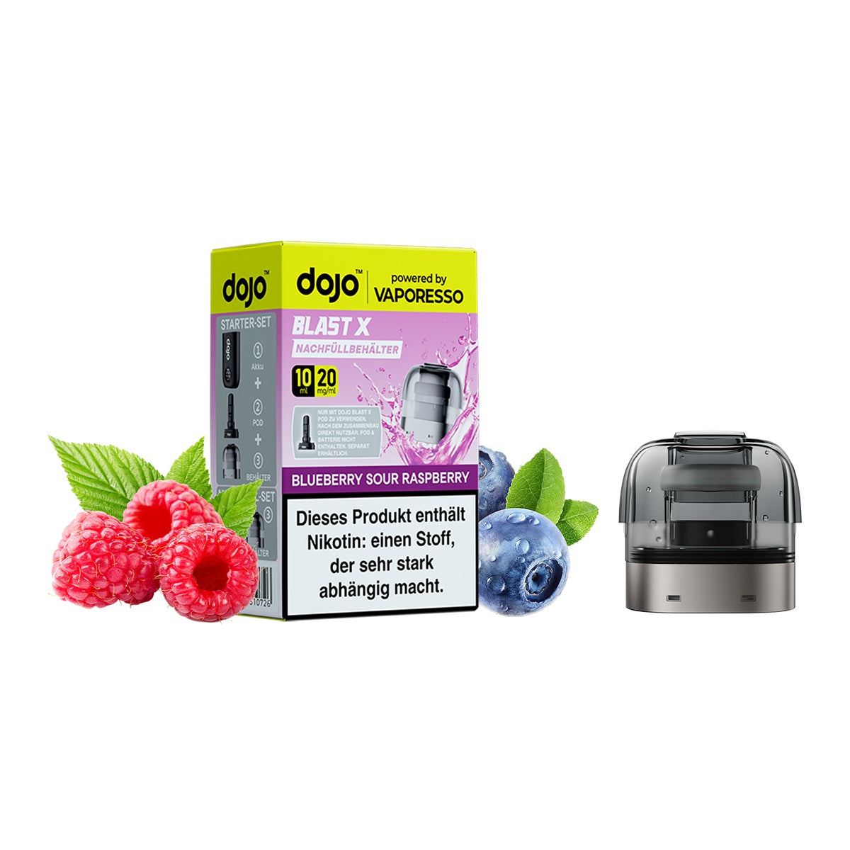 Dojo Blast X Refill Pods Blueberry Sour Raspberry