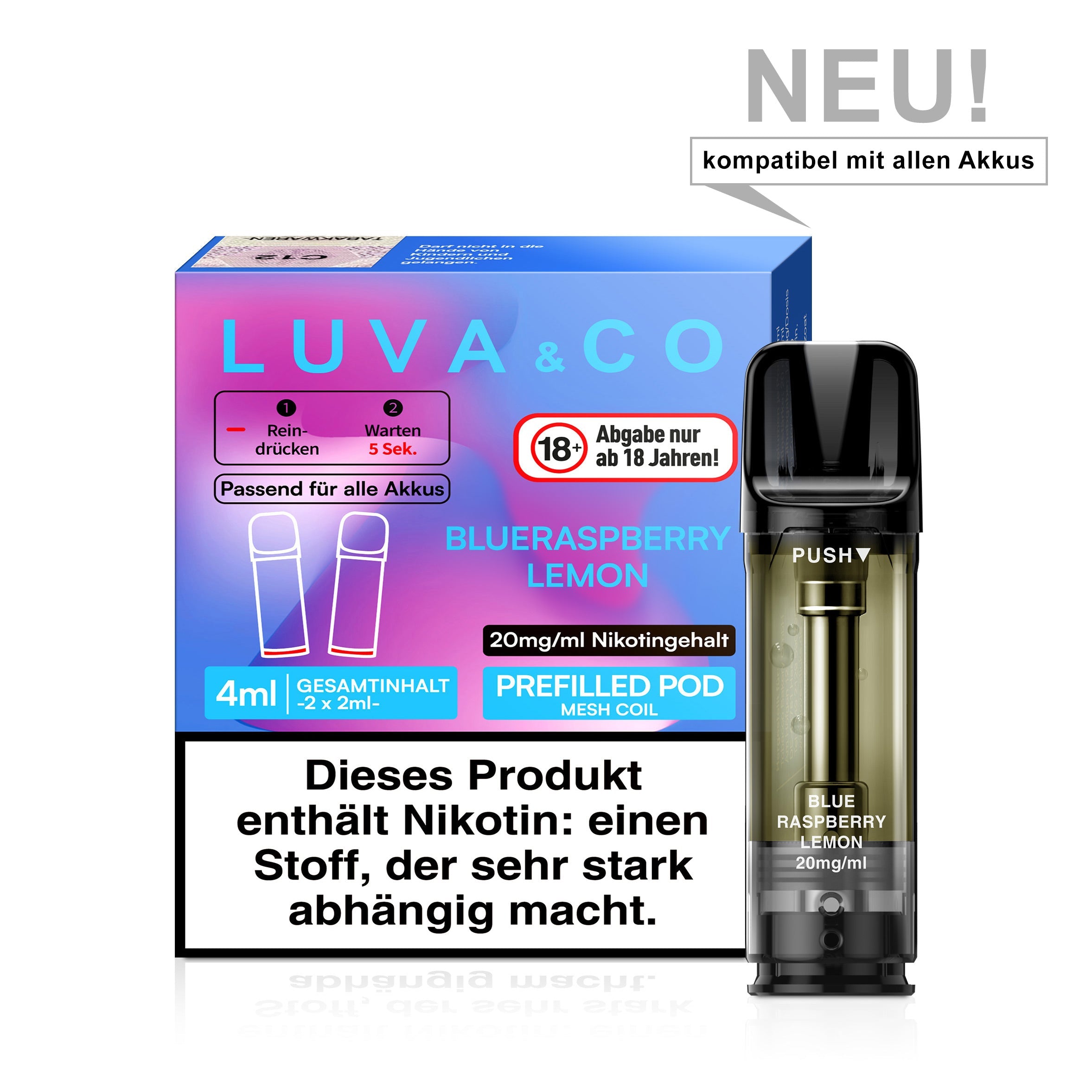 Luva & Co Pods 20mg Alle Sorten kaufen Vapechamp.de