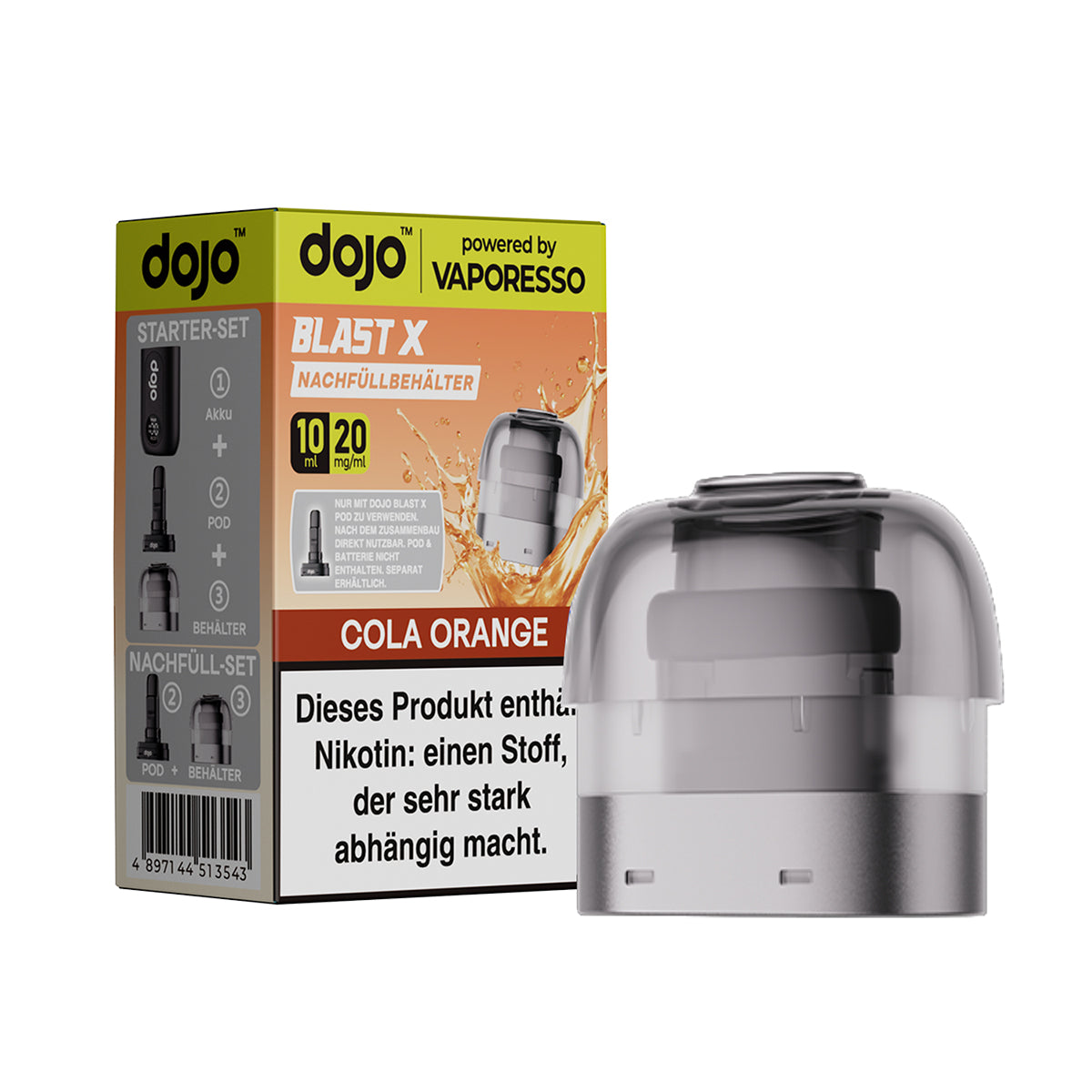 Dojo Blast X Refill Pods Cola Orange