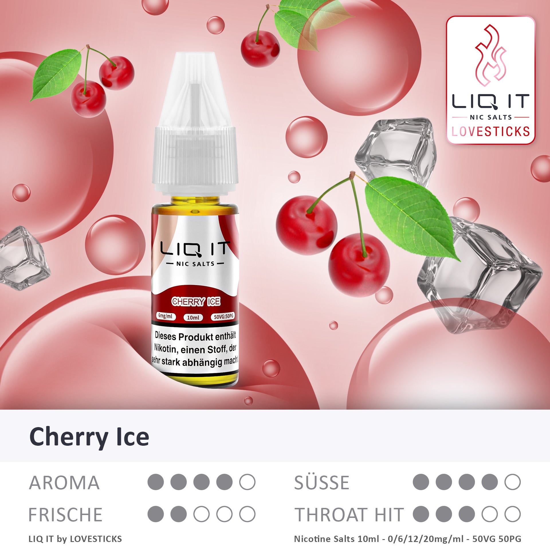 Lovesticks LIQ IT Cherry Ice Liquid 0-20mg - Elfbar600.Bayern