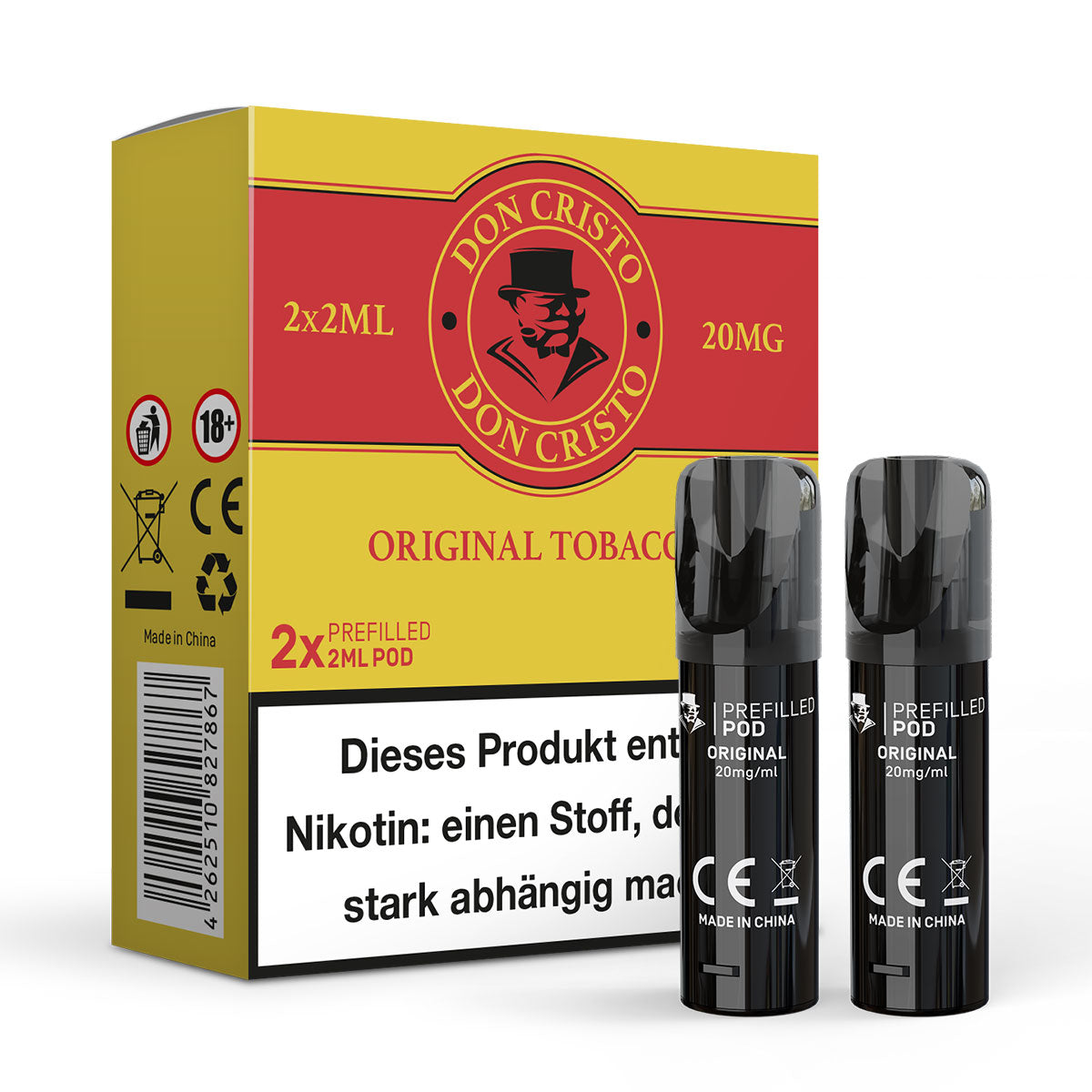 Don Cristo Pods 20 mg/ml Original Tobacco