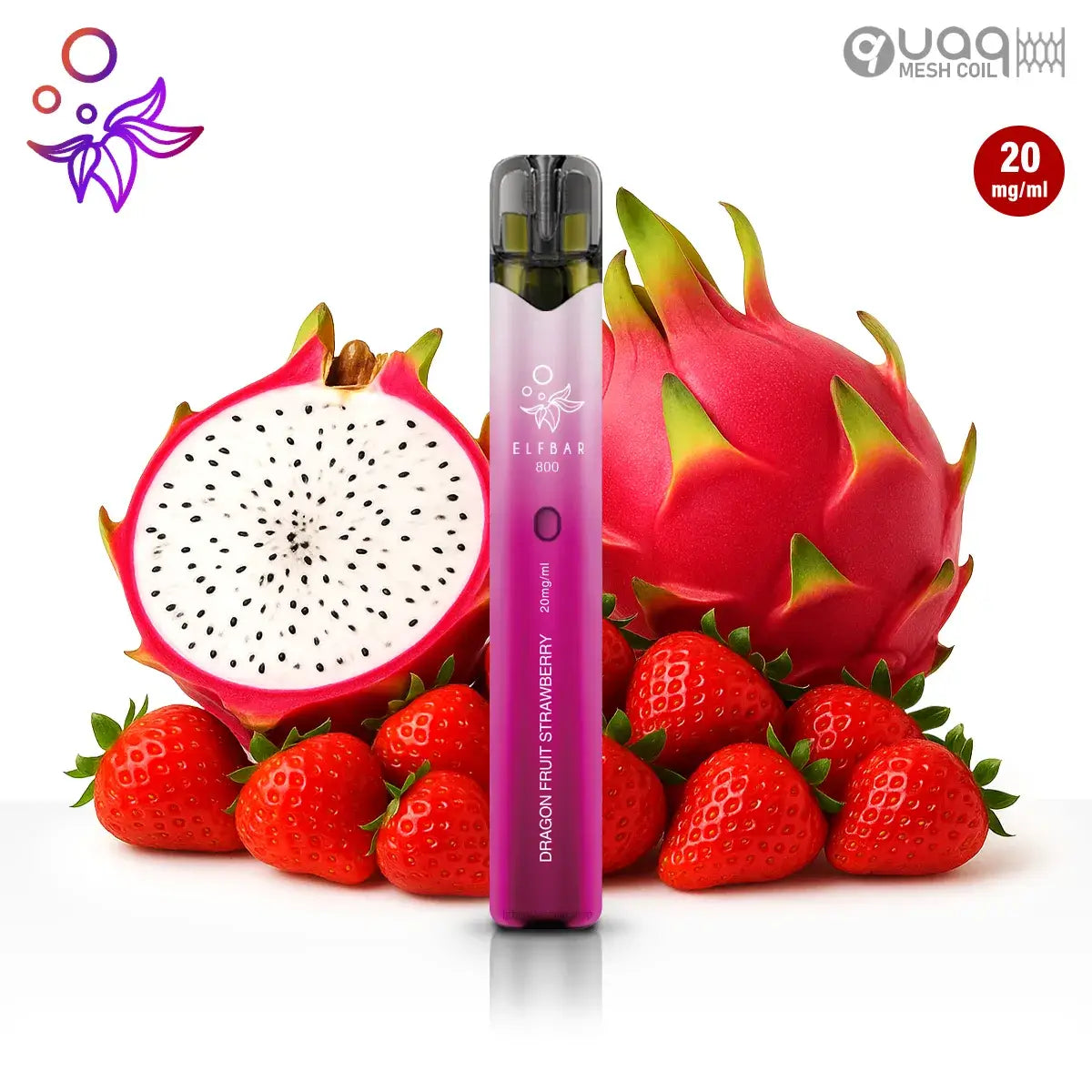 Elfbar 800 Dragonfruit Strawberry – exotische Einweg E-Zigarette kaufen