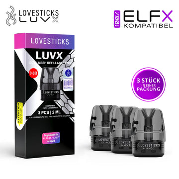 Elfx Pods 0,6 / 0,8 Ohm. 100% Elfbar Elfx / LuvX kompatibel.