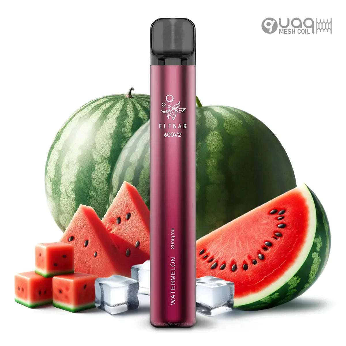 Elfbar 600 Watermelon V2 Vape 20 mg Elfbar