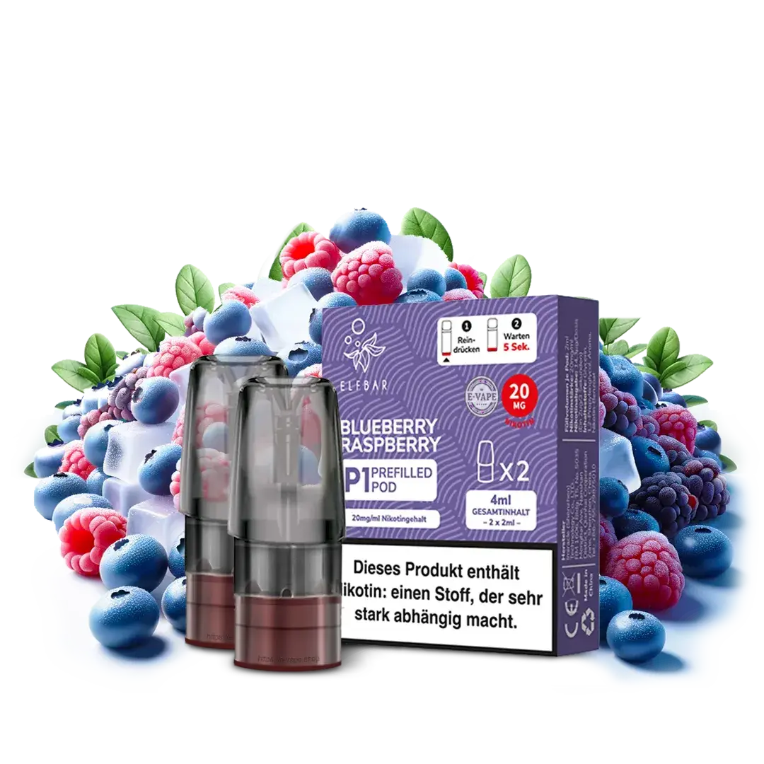 Elfbar Mate 500 2x Blueberry Raspberry 20mg Pod