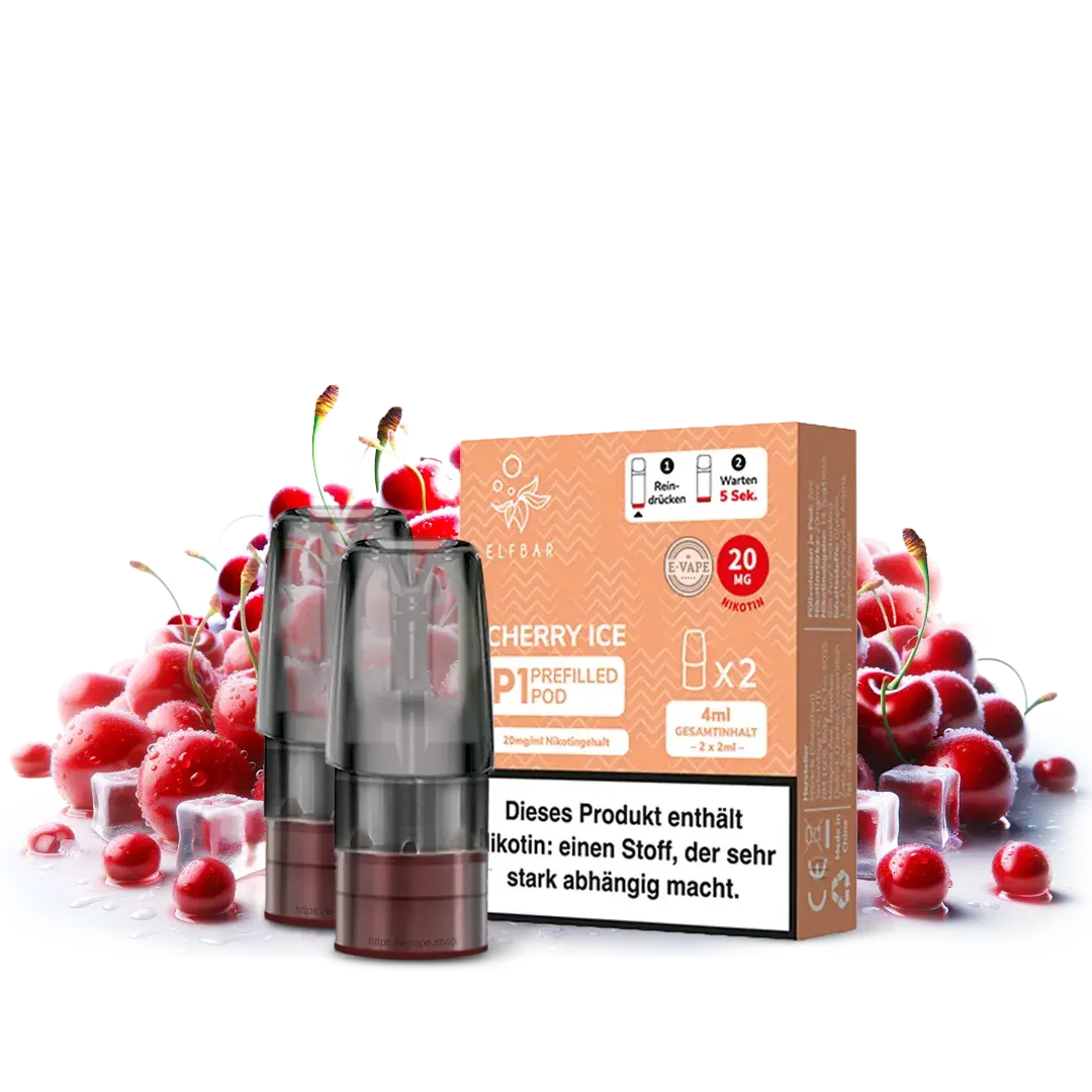Elfbar Mate 500 2x Cherry Ice 20mg Pod