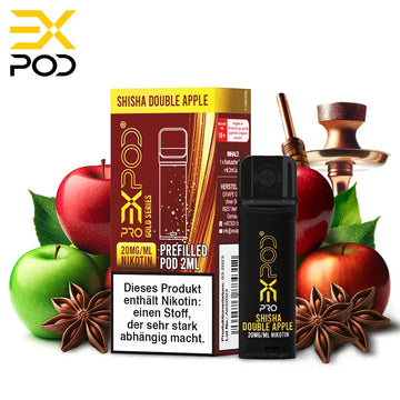 Expod Pro Gold Serie Shisha Double Apple 20mg