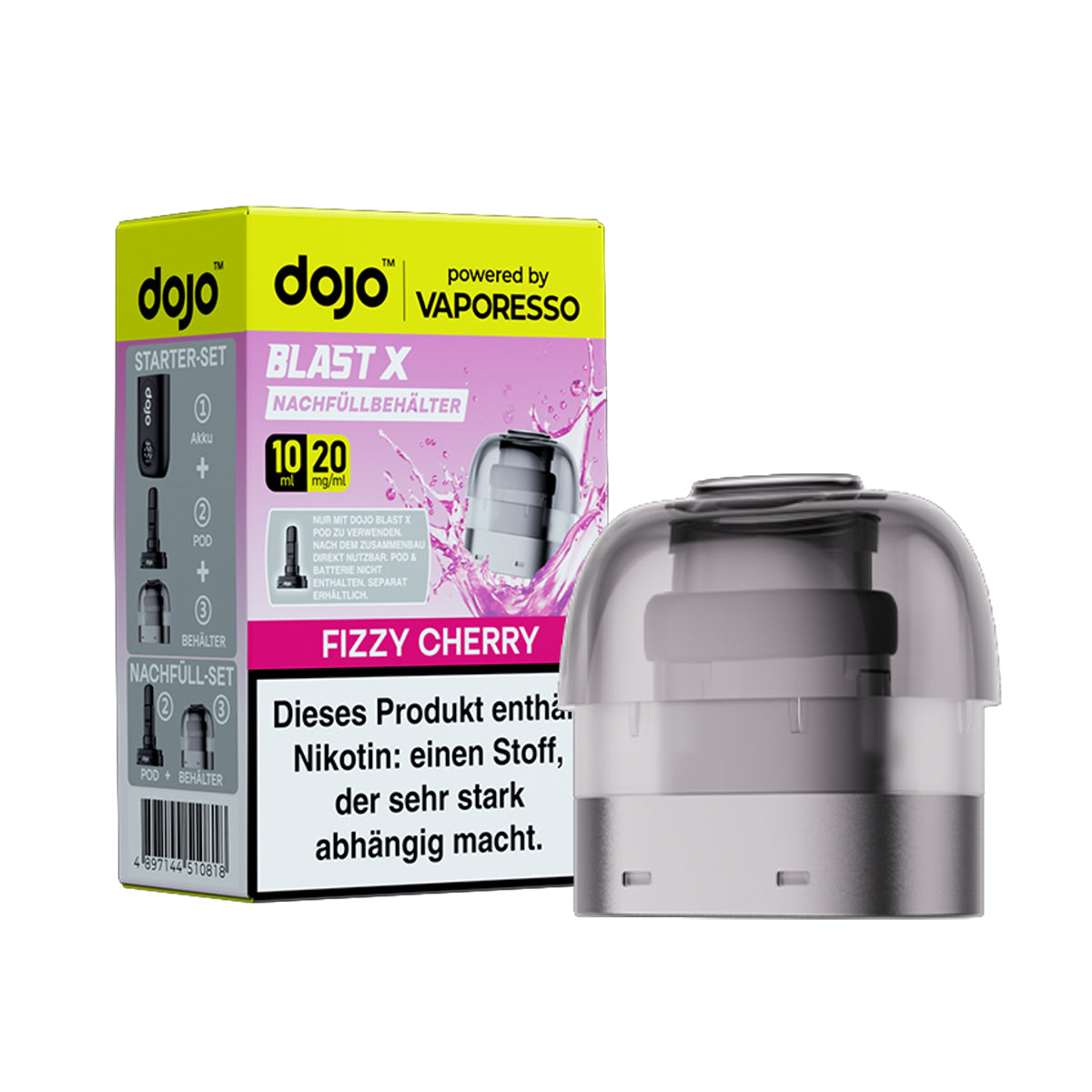 Dojo Blast X Refill Pods Fizzy Cherry