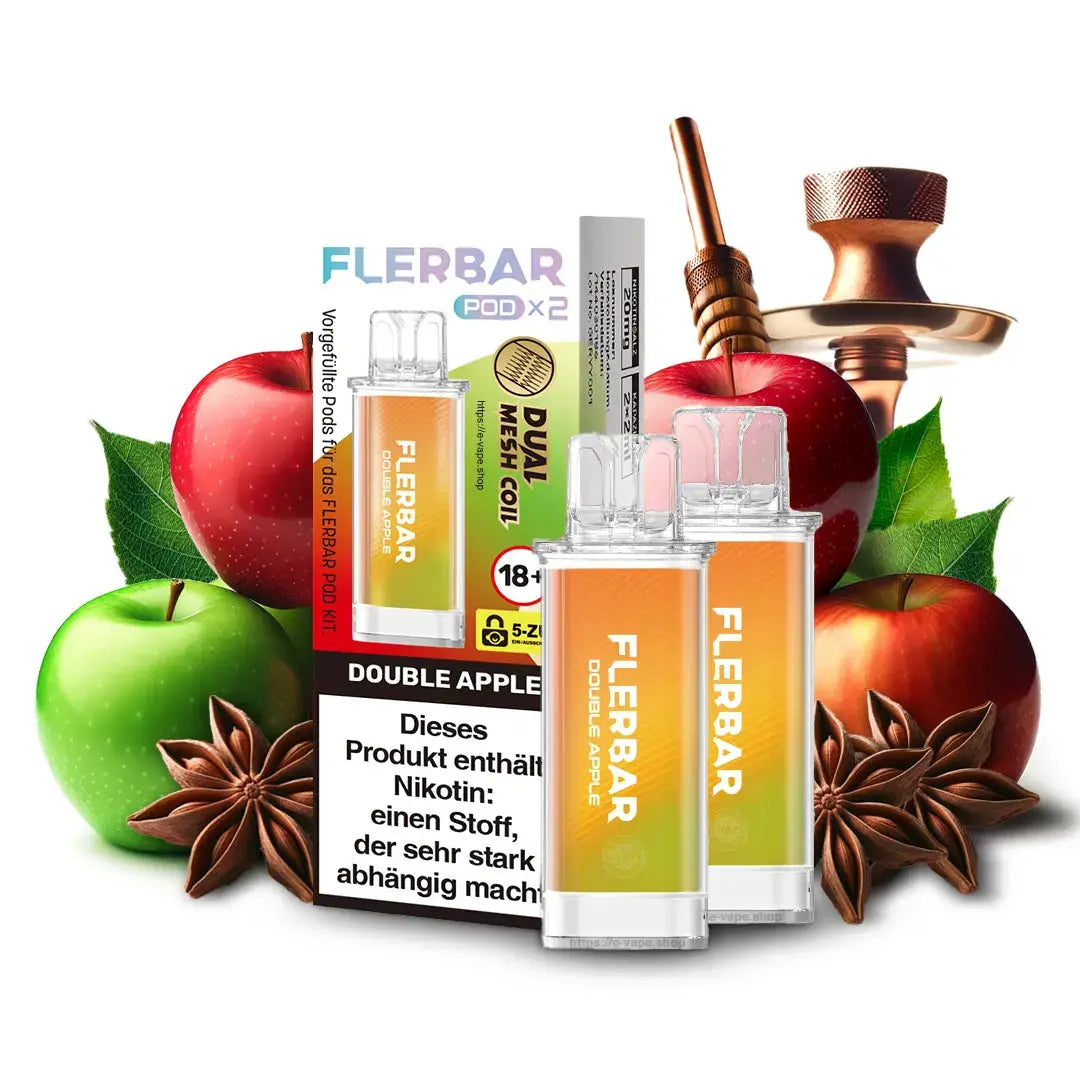 Flerbar 2x Pod Double Apple 20mg/ml Flerbar