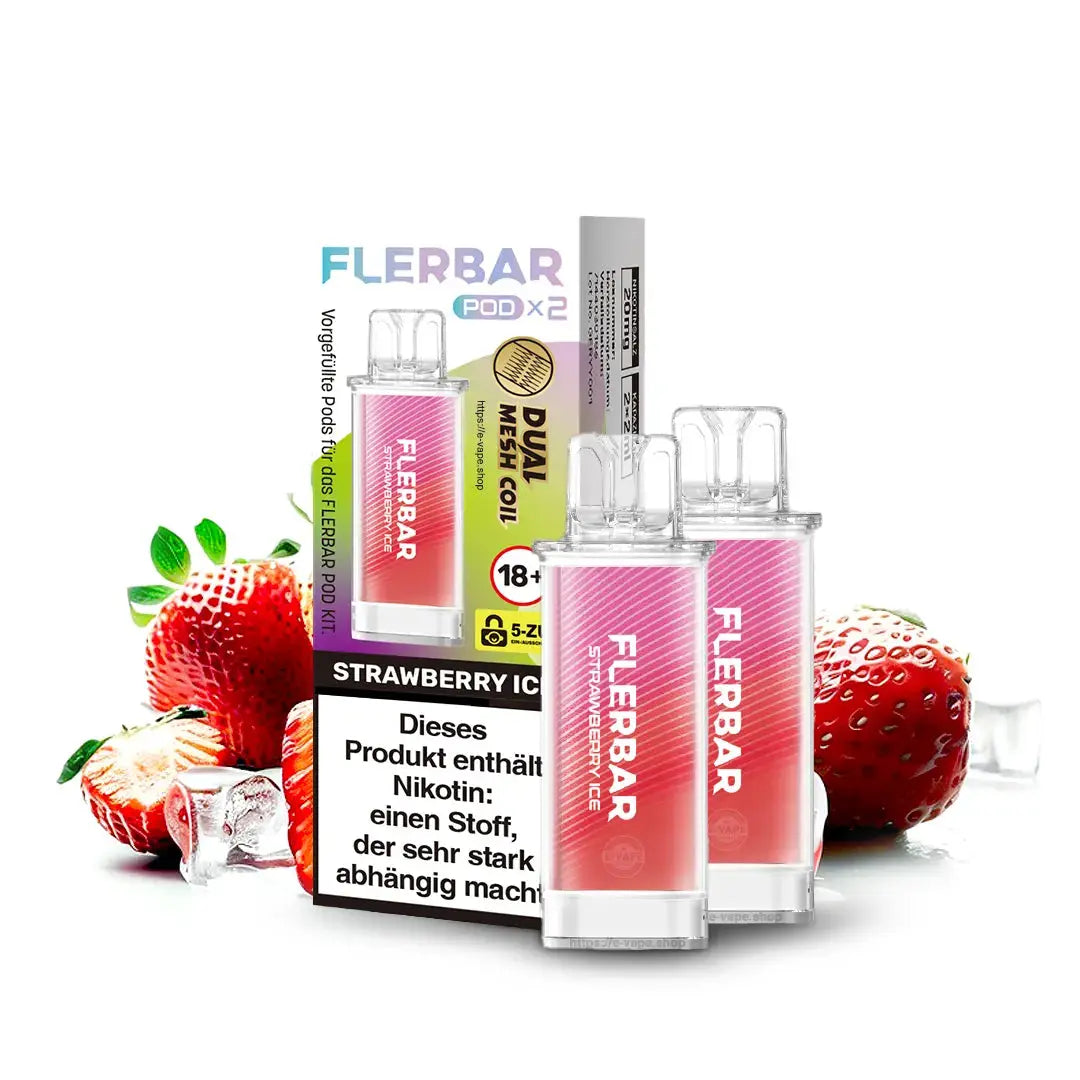 Flerbar 2x Pod Strawberry Ice 20mg/ml Flerbar