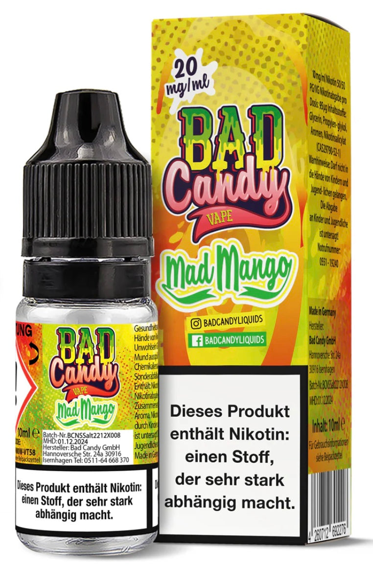 Bad Candy - Nikotinsalz Liquids Vapechamp.de