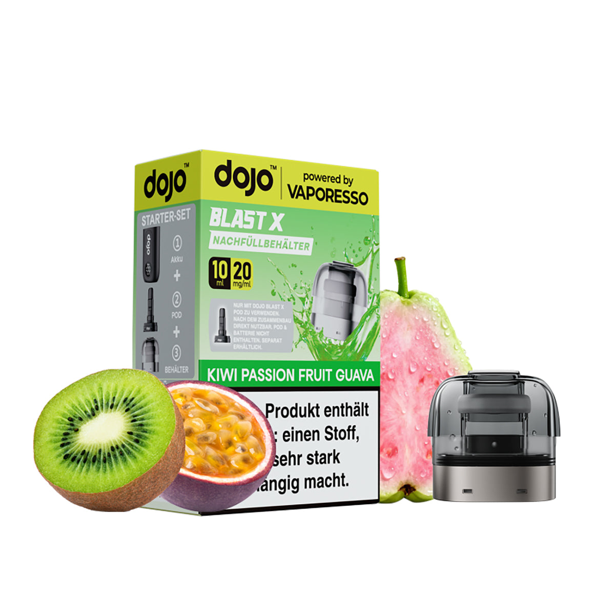 Dojo Blast X Refill Pods Kiwi Passionfruit Guava