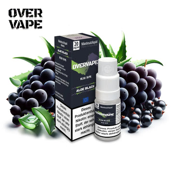 Overvape Aloe Black – Aloe Vera, Trauben & Johannisbeere Nikotinsalz Liquid 20mg