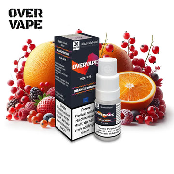 Overvape Orange Berry – Fruchtige Orange & Beeren Nikotinsalz Liquid 20mg