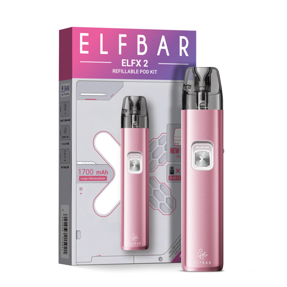 Elfbar ELFX 2 Kit – Berry Pink (Ansicht 2)