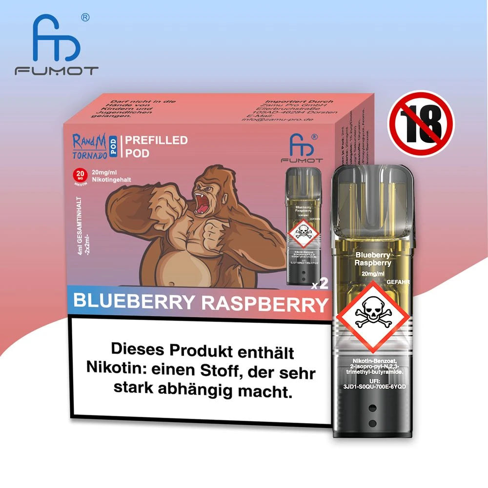 RandM Tornardo - Prefilled Pod - 20 mg/ml Nikotin Vapechamp.de