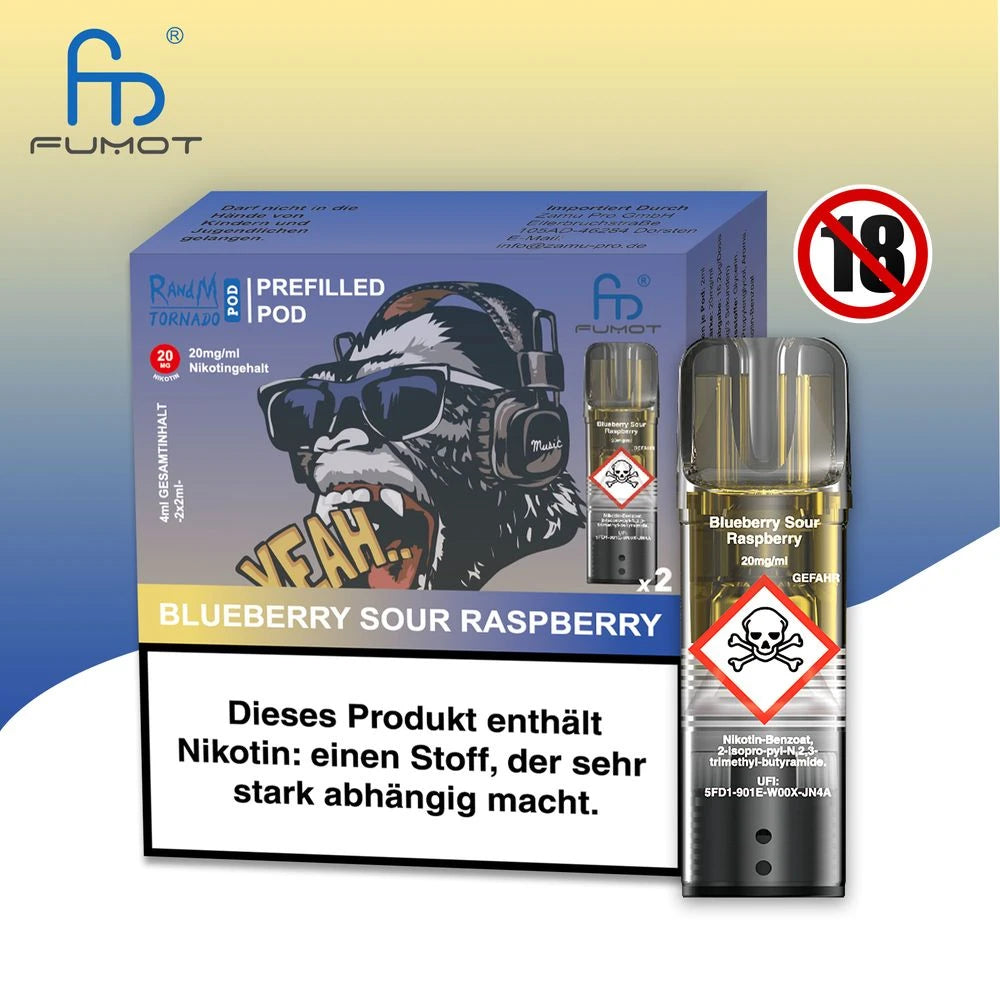 RandM Tornardo - Prefilled Pod - 20 mg/ml Nikotin Vapechamp.de