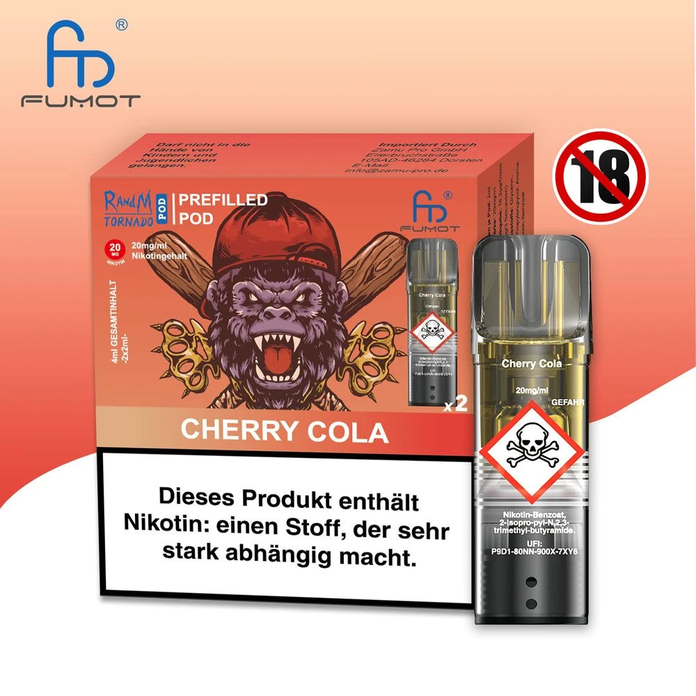 RandM Tornardo - Prefilled Pod - 20 mg/ml Nikotin Vapechamp.de
