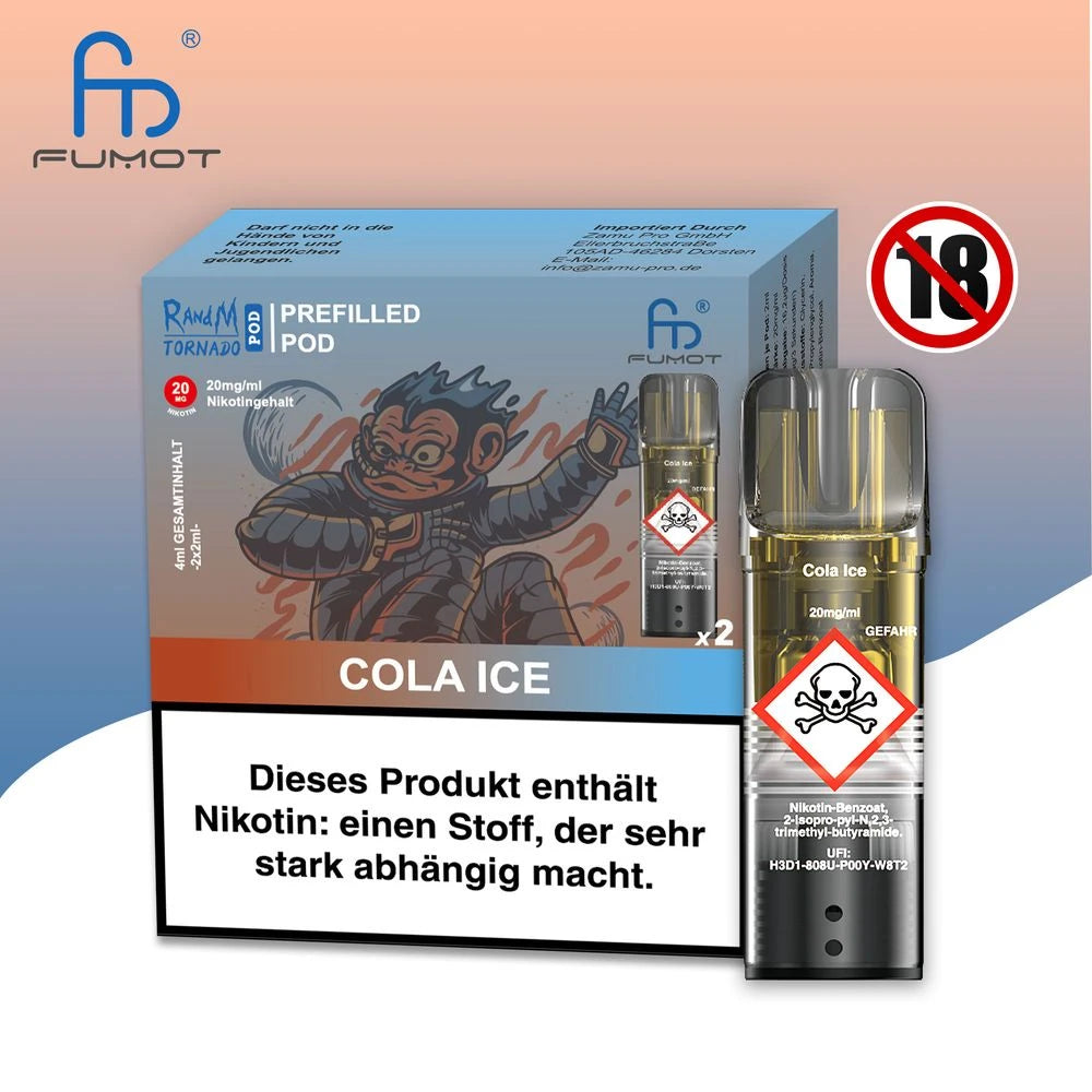 RandM Tornardo - Prefilled Pod - 20 mg/ml Nikotin Vapechamp.de