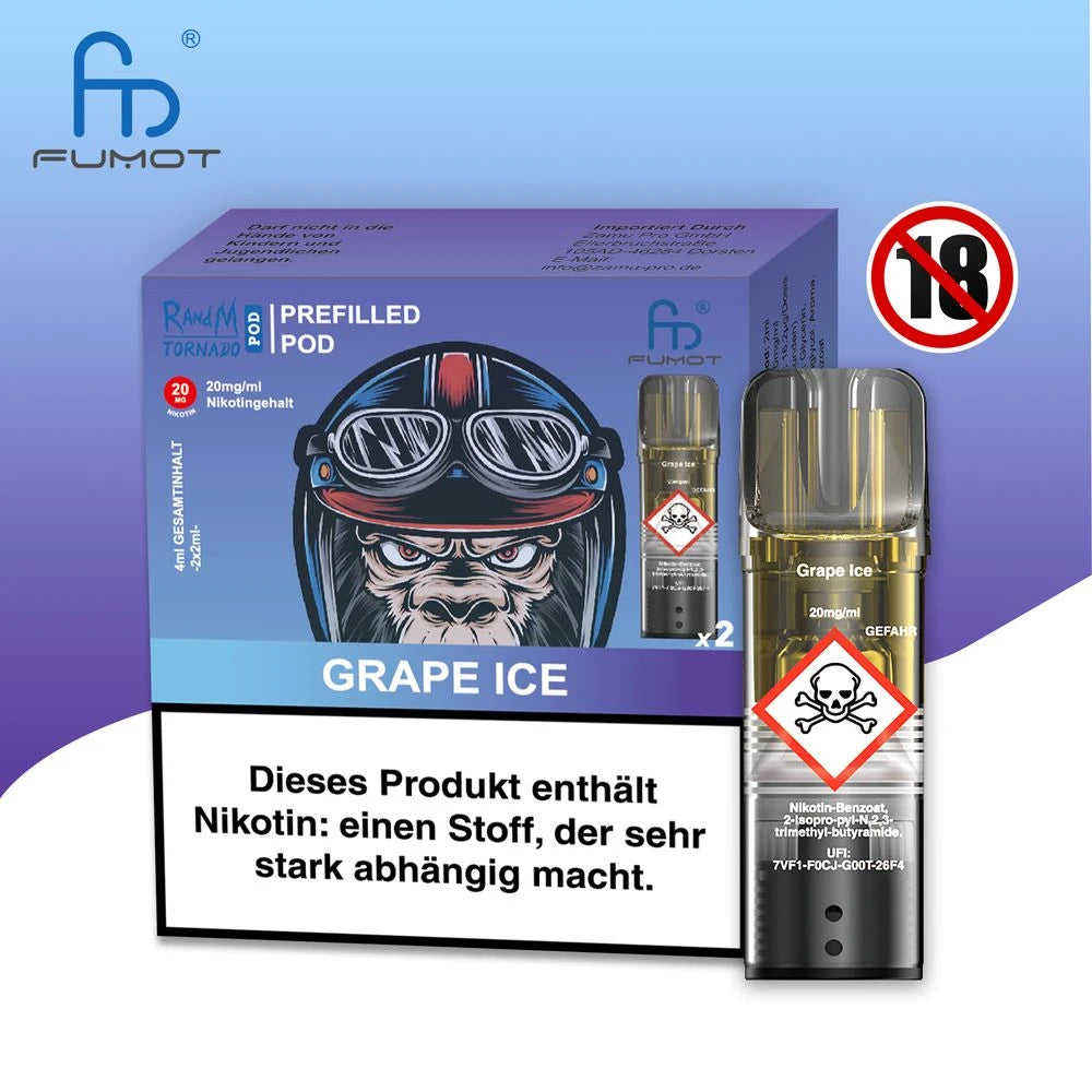 RandM Tornardo - Prefilled Pod - 20 mg/ml Nikotin Vapechamp.de