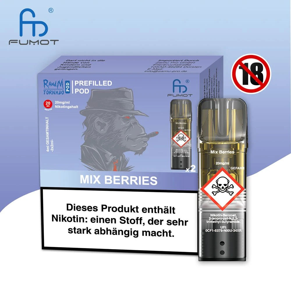 RandM Tornardo - Prefilled Pod - 20 mg/ml Nikotin Vapechamp.de