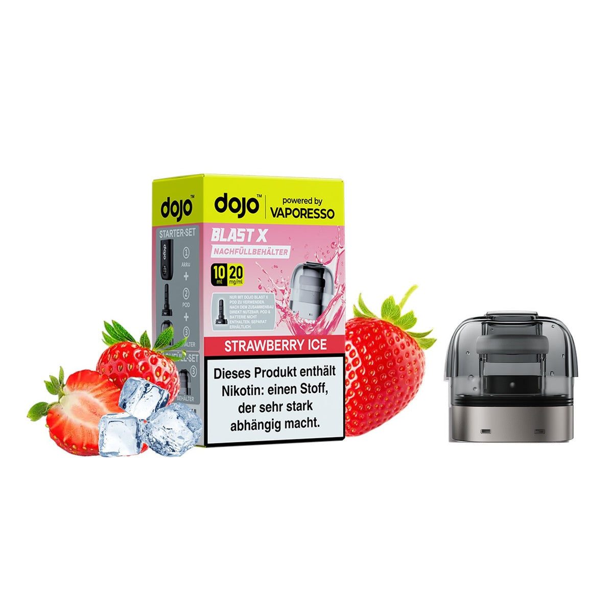 Dojo Blast X Pod + Leerpod Set Strawberry Ice