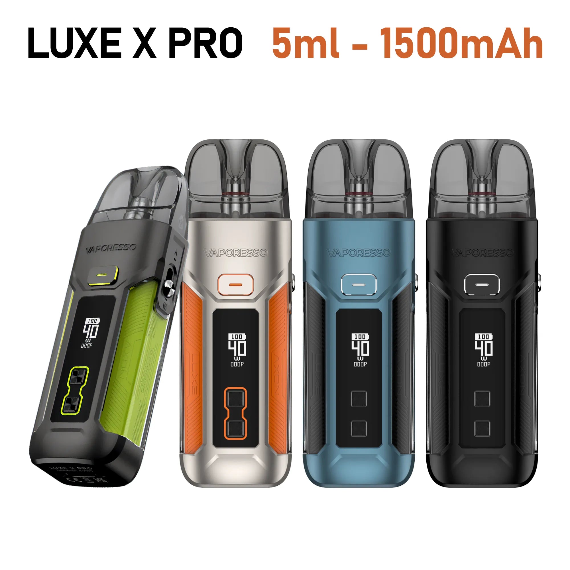 Vaporesso Luxe X Pro Pod Kit mit 5ml Tank und 1500mAh Akku - Elfbar600.Bayern