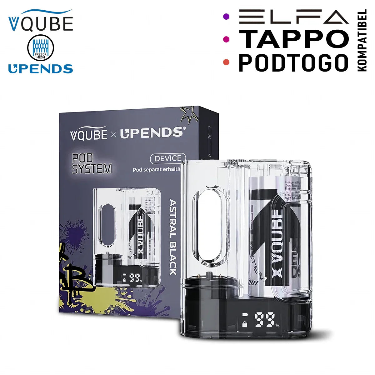 Vqube Upends Akku 500mAh - ELFA kompatibel 5EL