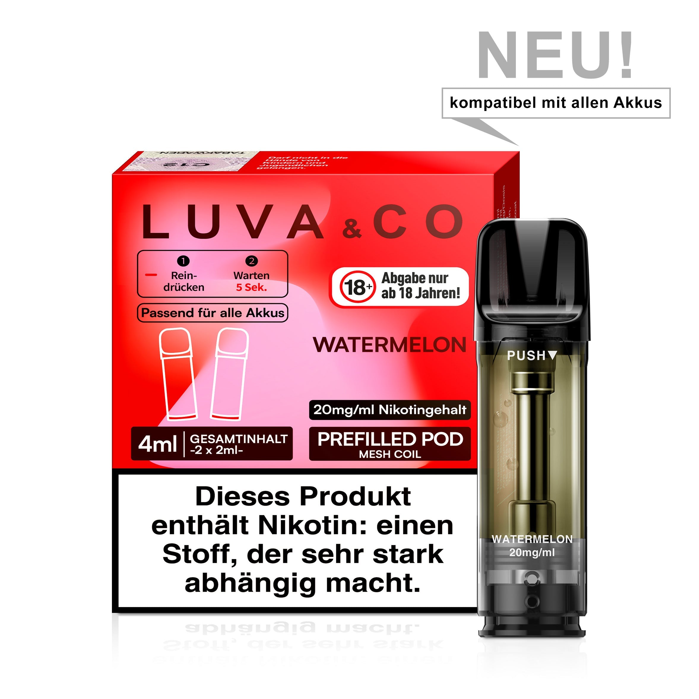 Luva & Co Pods 20mg Alle Sorten kaufen Vapechamp.de
