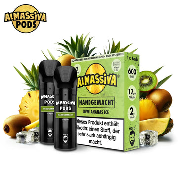 Almassiva Pods Handgemacht - Kiwi Ananas Ice - 17 mg/ml für ELFA
